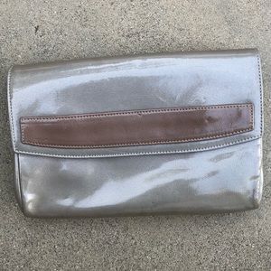 Lauren Merkin Holographic Taupe Patent Leather